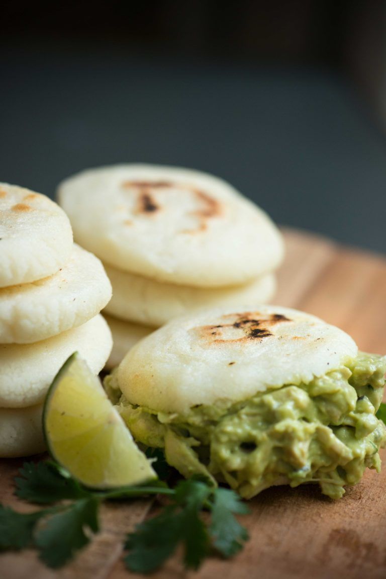 Arepas de calabacín y atún