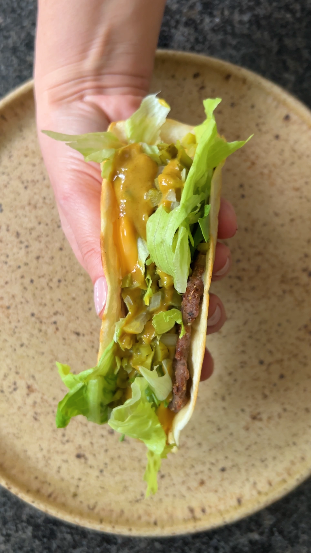 Big Mac Taco saludable