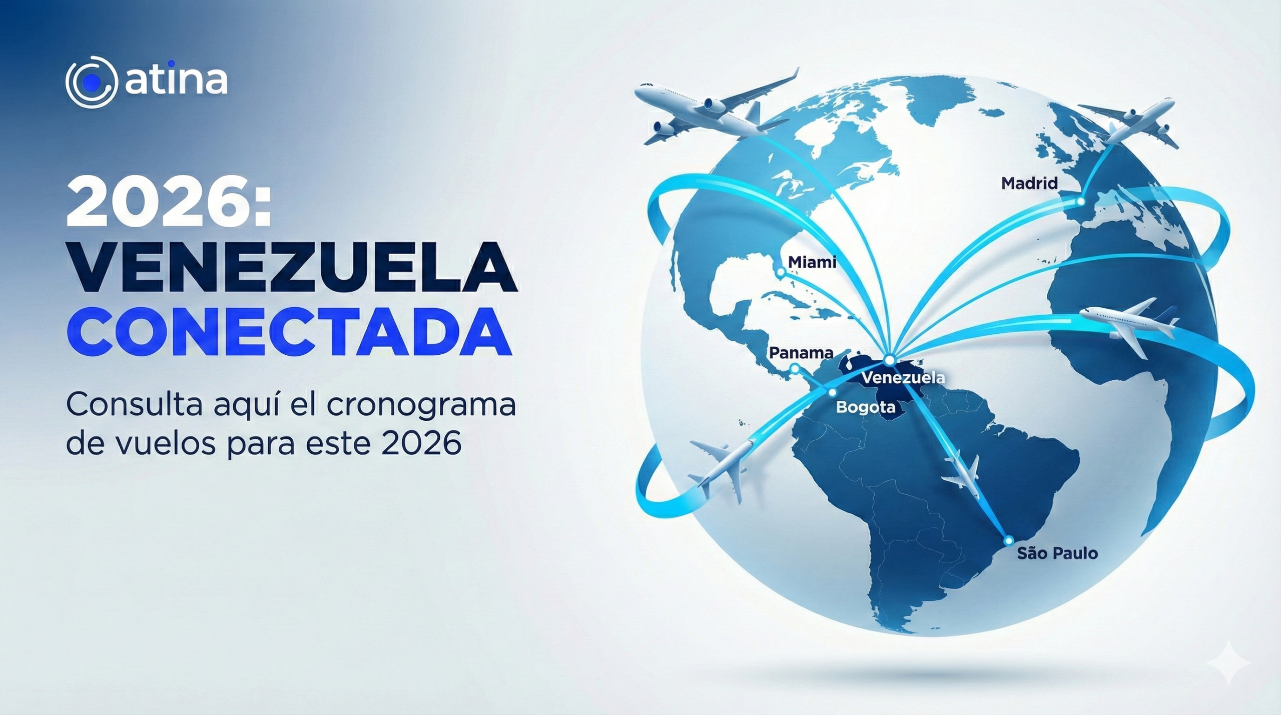 🌍 Venezuela vuelve a conectarse con el mundo: cronograma aéreo 2026 y lo que debes tener en cuenta antes de viajar
