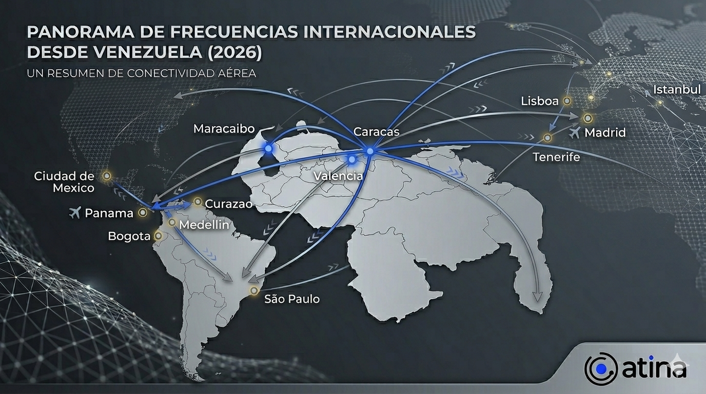 Aerolíneas internacionales en Venezuela en 2026: rutas y frecuencias que hoy debes tener en el radar